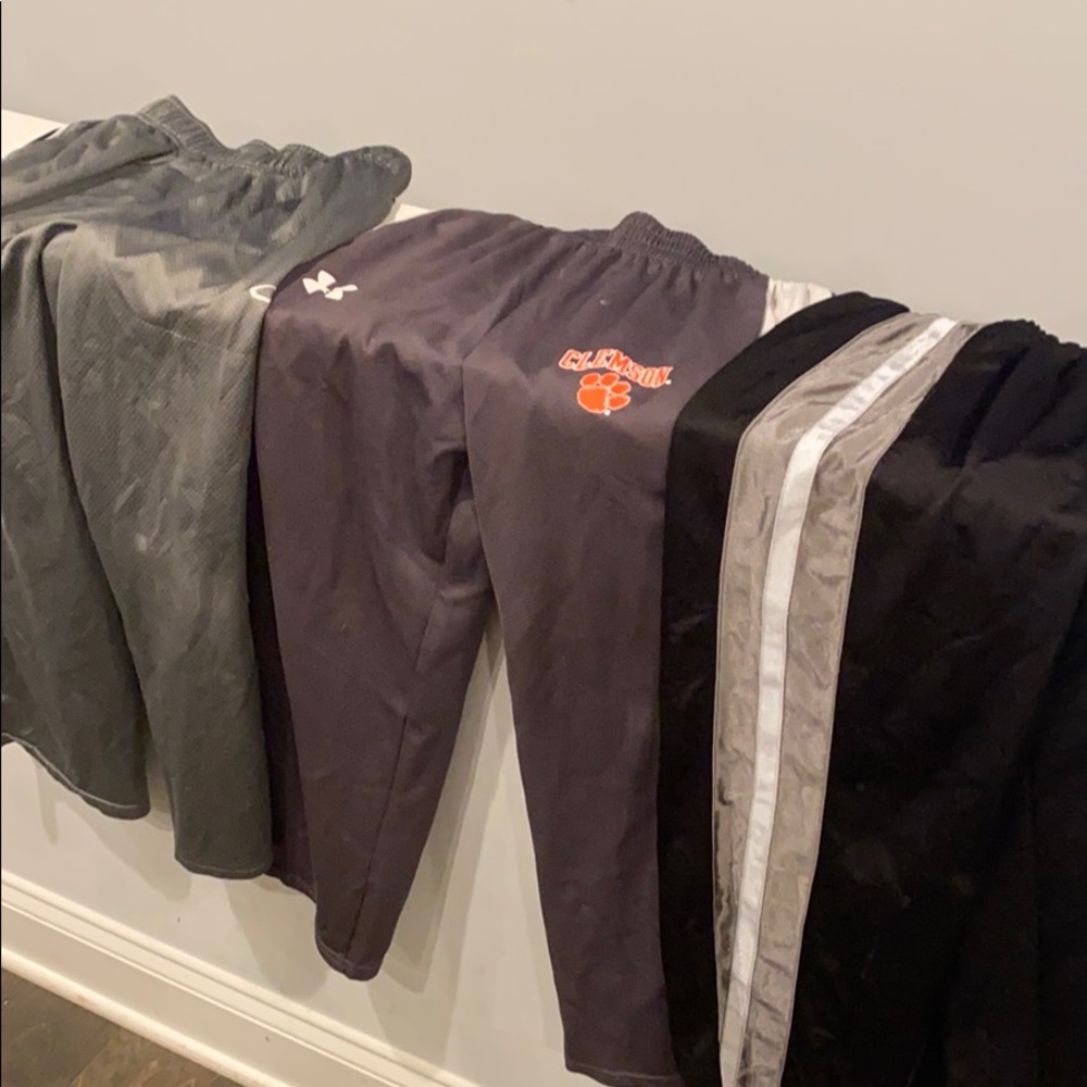 3 pair of athletic boys pants size Medium